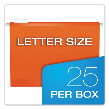 Pendaflex® Colored Reinforced Hanging Folders, Letter Size, 1-5-cut Tab, Orange, 25-box freeshipping - TVN Wholesale